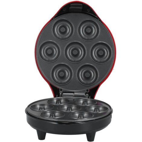 Donut-Maker mit 7 Mulden, 1200 W, beidseitige Beheizung, für Frühstück, Haushalt, Küche, EU-Stecker 220–240 V