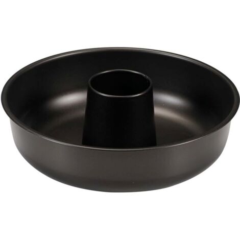 Donutvorm Ø 25 cm, staal met antiaanbaklaag, zwart
