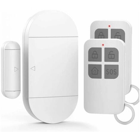 Door Alarm, Door Opening Detector with Powerful 130dB Siren, Wireless Magnetic Door and Window Alarm for Doors, Windows and Closets, Home, Office