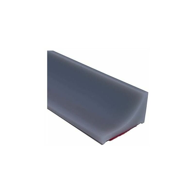 Door and shower screen fixing 2m Gray Shower Barrier and Silicone Retention System, Anti-Overflow Shower Threshold Self-Adhesive Rubber Water Dam,