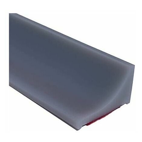 Door and shower screen fixing 2m Gray Shower Barrier and Silicone Retention System, Anti-Overflow Shower Threshold Self-Adhesive Rubber Water Dam, Waterproof Door Seal for Floor
