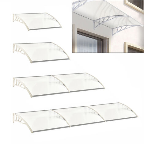 main image of "Door Canopy Awning Window Rain Snow Shelter Curved Sheet"