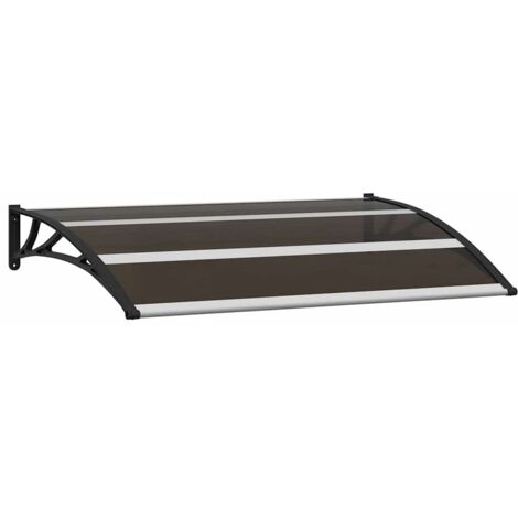 Door Canopy Black 120x75 cm PC vidaXL