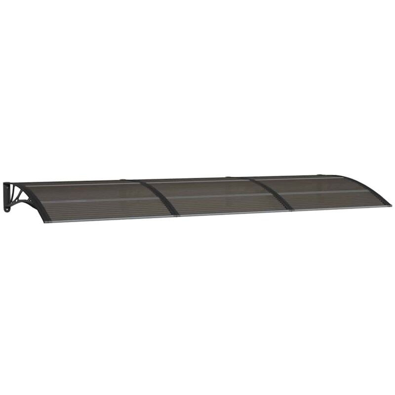 Door Canopy Black 300x100 Cm Polycarbonate Vidaxl