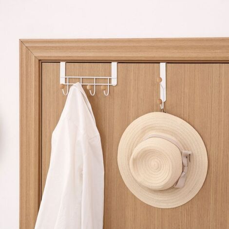 Door Coat Rack, Door Hook,Hanging Door Hook for Bedroom Bathroom Kitchen Door