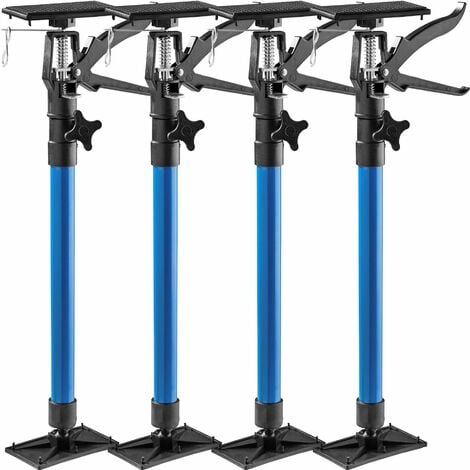 Door Frame Struts Set of 4 - stepless height adjustment, 51 - 115 cm - build prop, support prop, adjustable props - blue