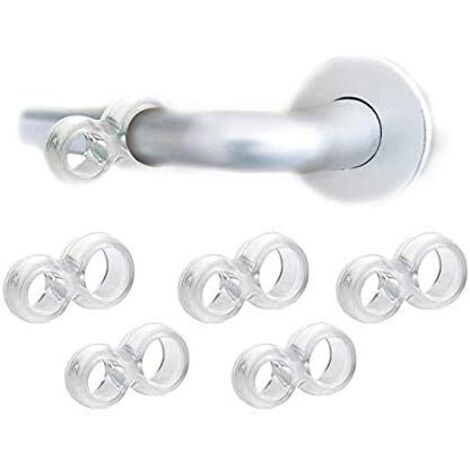 Door Handle Bumper - Wall Protector Guard for Damage-Free Door Opening - Easy to Install, Durable Rubber Bumper - Ideal for Home, Office, and Commercial Use (5pcs in Pack)