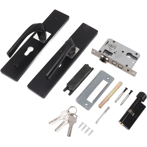 Door Handle Lock with Compound Lock Core Universal Type Door Lever Handle Lock for Bedroom