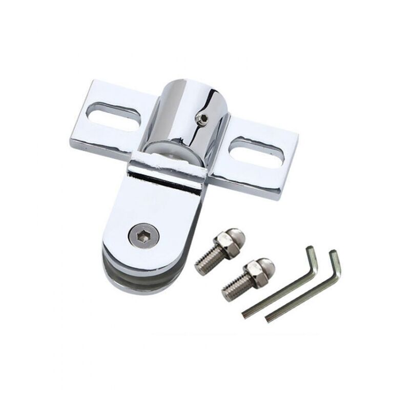 Cyslmuk - Door hinges for glass shower doors, top and bottom door hinges, shower room accessories, glass door canopy and floor clips