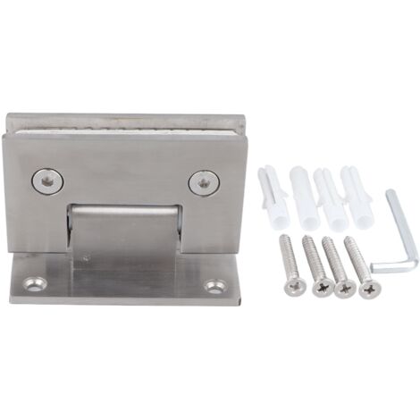 Door Hinges Shower Double Open Stainless Steel 90 Degree Door Hinges for Bathroom Cabinet Showcase