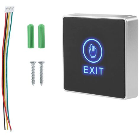 Door Release Button Release Button LED Indicator Light for Door Access Control System with Blue LED Light,Exit