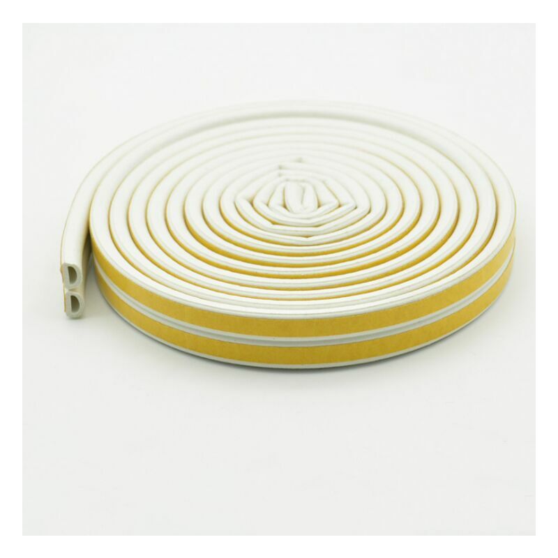 Morejieka - Door sealing tape and window type d white 10m (9 * 6mm 4-6mm sealing gap