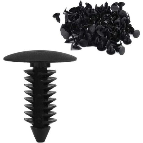 Door Trim Clip, 100pcs Universal Push Type Clips Bumper Clip Rivets Push Fastener Retainer for Trim Panel Clips Door Trim Clips