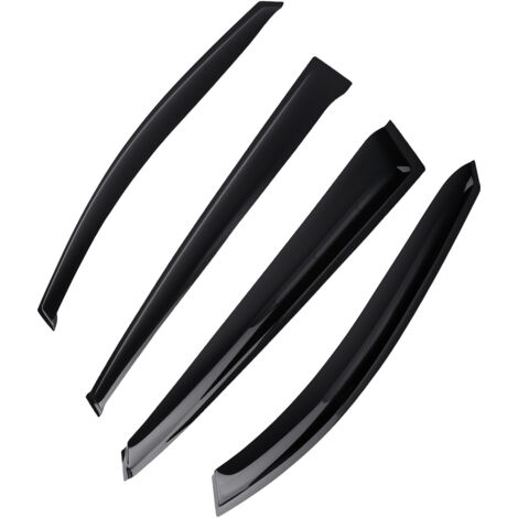 Door Visors for Kia Sportage SUV 2010-2015 Outside Mount Black Tinted 4pc Set