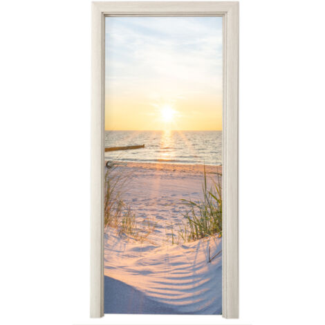Door Wrap Beach - Sun - Dune - Grass - Sand - Horizon