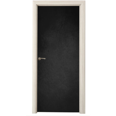 Door Wrap Concrete - Black - Gray - Textured - Industrial