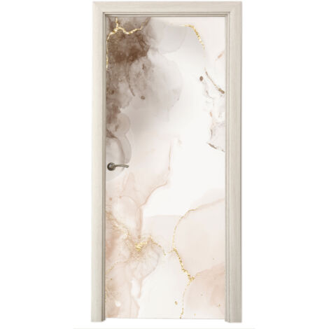 Door Wrap Marble - Brown - Line