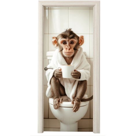 Door Wrap Monkey - Modern - WC - Bathrobe