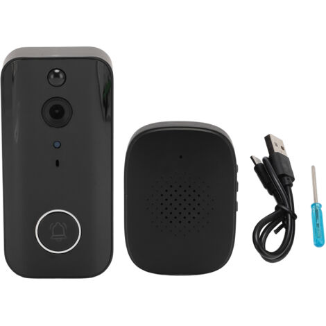 Doorbell Camera 1080P Wireless 2 Way Talk PIR Motion Detection Infrared Night Vision Voice Conversion Noise Reduction 4000mAh Video Doorbell