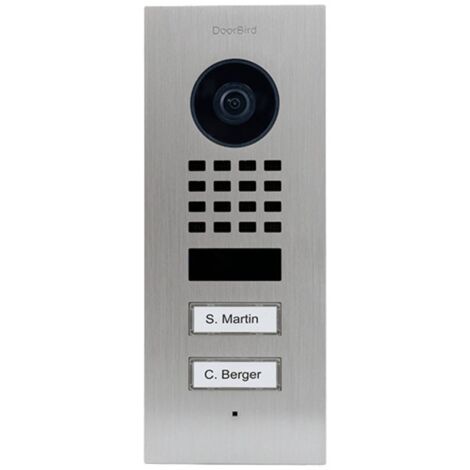 DoorBird D1102V Unterputz Video citofono IP WLAN, LAN Unità esterna Acciaio inox V2A (spazzolato)