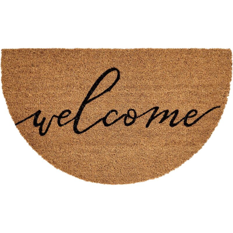 Beliani Doormat Ambuklao Natural 45 X 75 Cm Text Coir