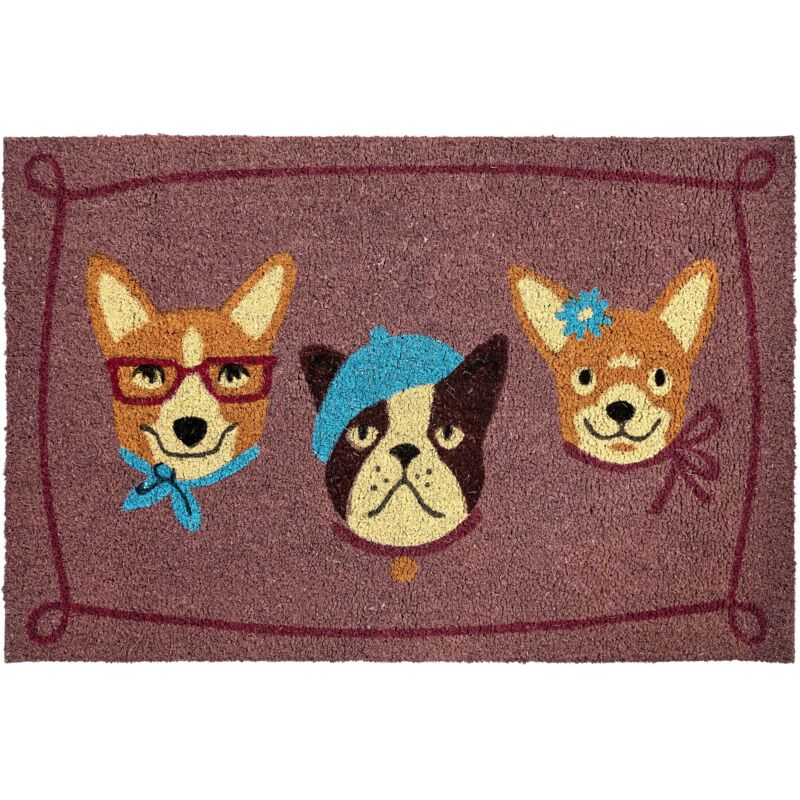 Beliani Doormat Bababu Multicolour 60 X 90 Cm Dog Coir