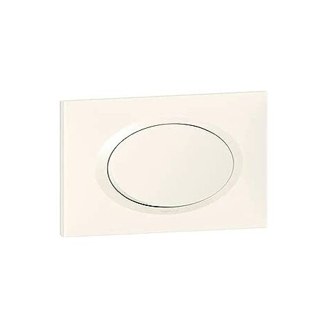 Dooxie Bouton poussoir blanc + plaque
