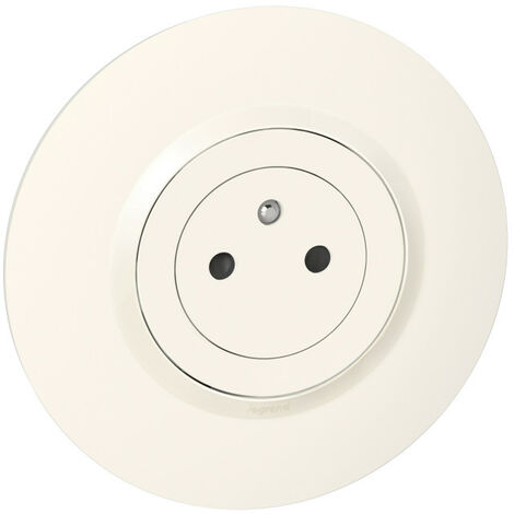 Dooxie prise de courant surface avec terre blanc complet deco (095065)