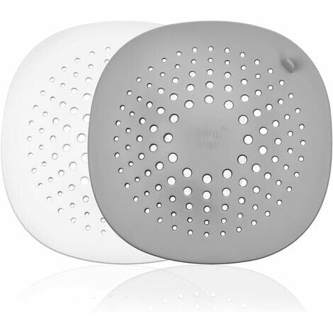 Drain Hair Catcher, 4 Pack Square Drain Cover for Shower Silicone Hair  Stopper Bathroom Sink Strainer with Adjustable Suction Cups (2 Grey + 2  White) 