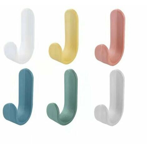 DOPA, 6 uds., ganchos para toallas, ganchos para baño, toallero para baño, cocina, oficina, guardarropa, ganchos de pared para niños, acero inoxidable
