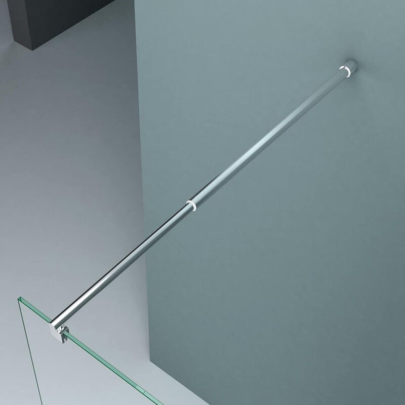 Barre de stabilisation barre de fixation BRAM1 stabilisateur pour paroi de douche à l'italienne télescopique 70-120cm - Doporro