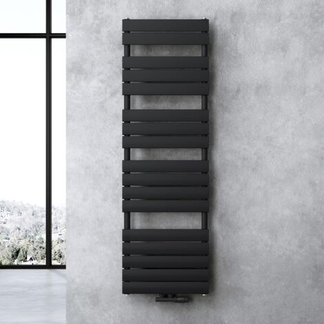 doporro Calefacción de baño 160x60cm Radiador de panel antracita para conexión central horizontal de una capa