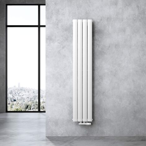 doporro Design Badheizung Flachheizkörper 160x31cm Weiß Paneelheizkörper Einlagig Vertikal Mittelanschluss Badheizkörper