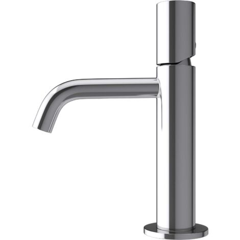 doporro Diseño de grifería mezclador monomando para lavabo de 20,7cm de altura plateado para un uso práctico