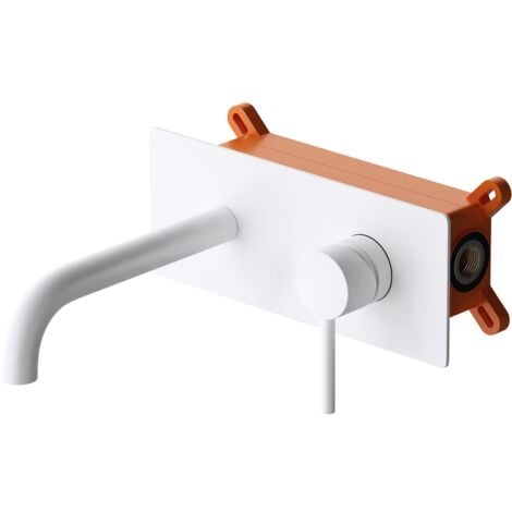 SOGOOD Grifería de diseño WA112 grifo blanco para lavabo práctico grifo monomando de lavabo de latón moderno