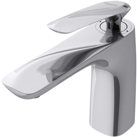 doporro Grifo mezclador monomando de 16,5cm para lavabo plateado para uso práctico