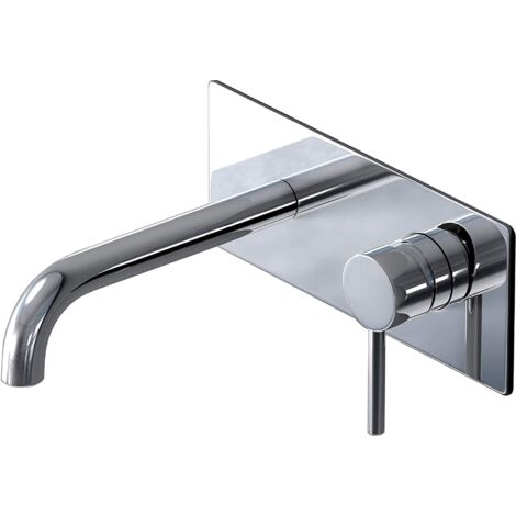 doporro Grifo mezclador monomando Plateado diseño WA112 grifo mezclador para lavabos, material cromo más practico y moderno
