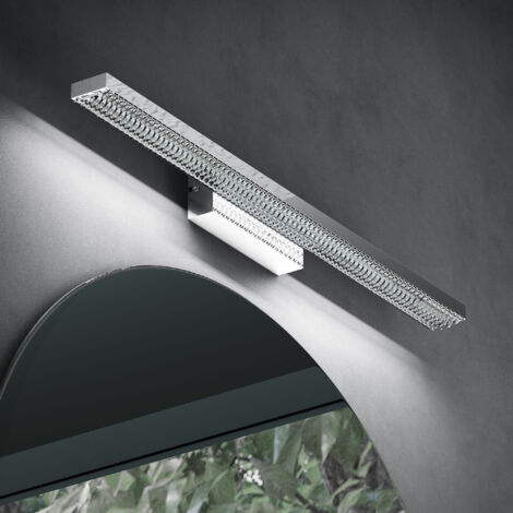 doporro Lámpara de Baño LED para Espejo 60cm  Luz Baño Espejo 6000K  LED 14W Cromada Leuchtschein