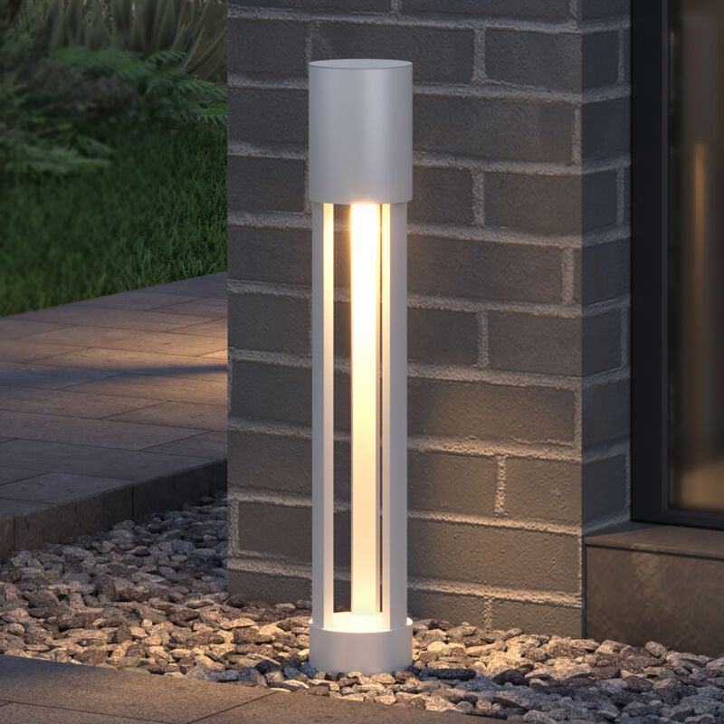 Doporro - Lampe led sur Pied Extérieure 10W avec led Lampe Jardin Étanche IP65 3000K Lumière Chaude Light Extérieure Blanc Design NeoForge 70cm