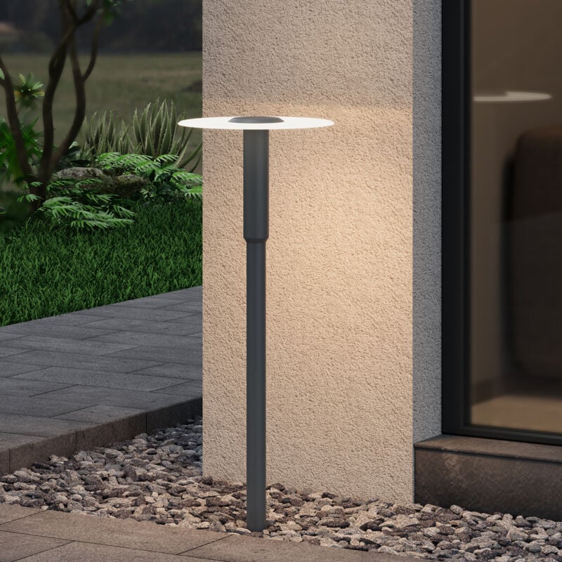 Lampe led sur Pied Extérieure 6W avec led Lampe Jardin Étanche IP65 3000K Lumière Chaude Light Extérieure Gris Design StellaeLights 80cm - Doporro