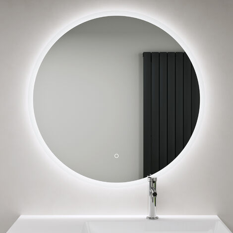 doporro® LED-Badspiegel runder Wandspiegel φ50 cm Dimmbar Beschlagfrei 5mm Float-Glas mit Touchschalter und Memory, Lichtspiepgel Badezimmerspiegel LED-Spiegel 05