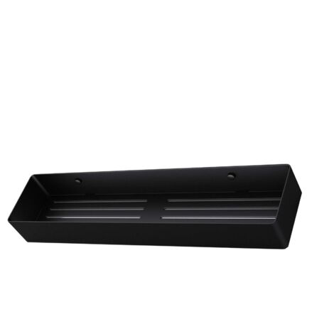 doporro Mensola angolare per Bagno Doccia Caddy Carrello di Stoccaggio in Acciaio Inox MMF245, Nero Opaco