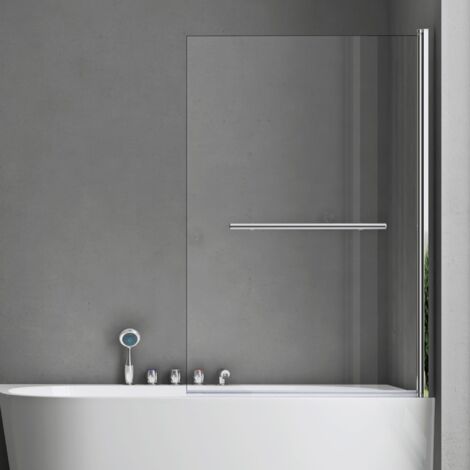 doporro Parete Vasca da Bagno Doccia90x140cm, Parete Sopravasca Doccia Apertura 180°C1121
