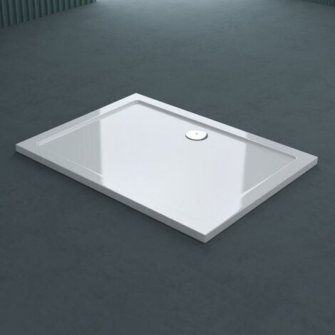 SOGOOD 75x100x4cm, Piatto Doccia Faro2W in Acrilico, Forma: Rettangolare, Bianco