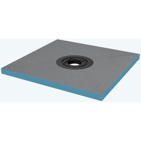 doporro Piatto Doccia 75x75x4 cm da Piastrellare in Polistirene Rigido XPS Tagliabile, con Piletta di Scarico 35L/min, Pronto per Bagno Moderno
