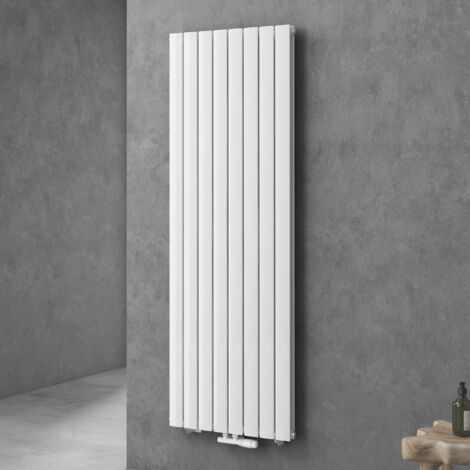 Doporro – Radiateur à eau chaude en acier 180x61cm – Vertical blanc – Puissance 2095W – Montage mural – Antirouille et résistant à la corrosion