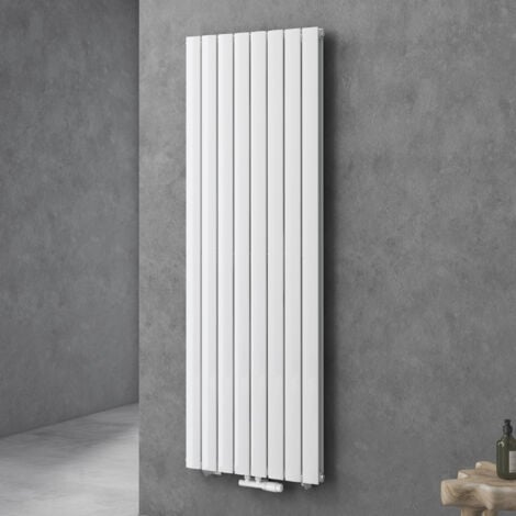 doporro Radiateur pour Chauffage Central 180x61cm Radiateur à Eau Chaude Panneau Double Couches Vertical Blanc