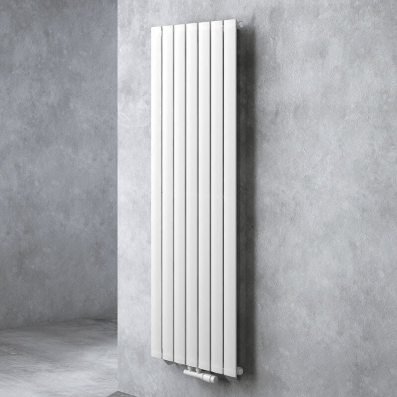 Radiateur pour Chauffage Central 160x54cm Radiateur à Eau Chaude Panneau Monocouche Design Vertical Blanc fv - Doporro