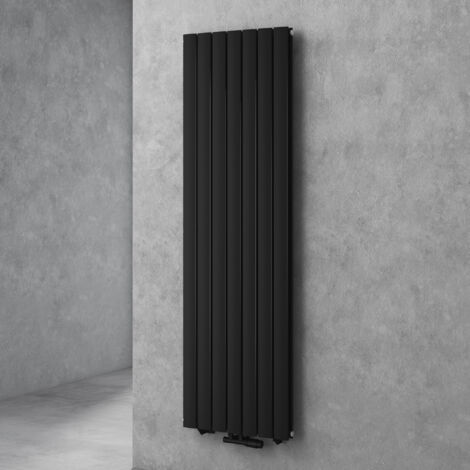 Doporro – Radiateur vertical 180x54cm – Acier inoxydable 1830W – Montage mural – Résistance à la corrosion – Pour chauffage à eau chaude