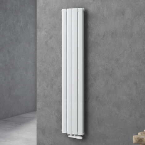 Doporro – Radiateur vertical à eau chaude en acier inoxydable 160x31cm – Puissance 920W – Connexion centrale – Antirouille et économe en énergie